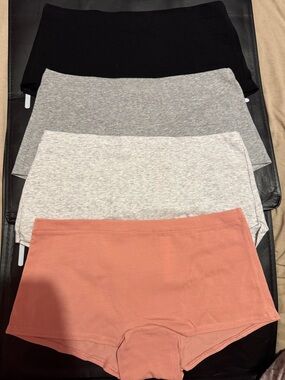 PINK Victoria’s Secret Shortie Cotton Boyshorts 4 Pack